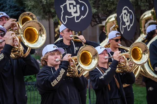 Brass and concentration in the marching band
