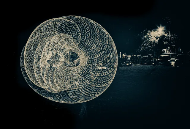 Monochrome sphere of light